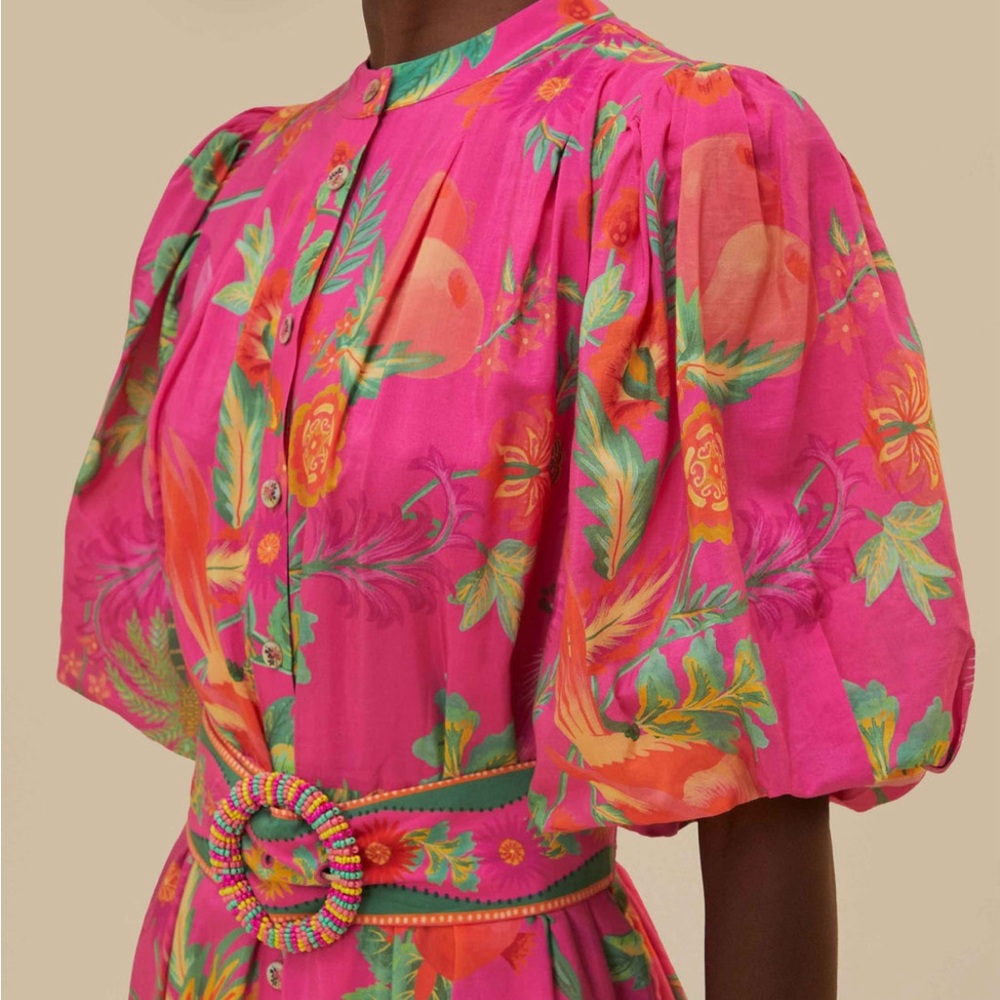 FARM Rio Pink Floral Mini Dress - Picture 2 of 7
